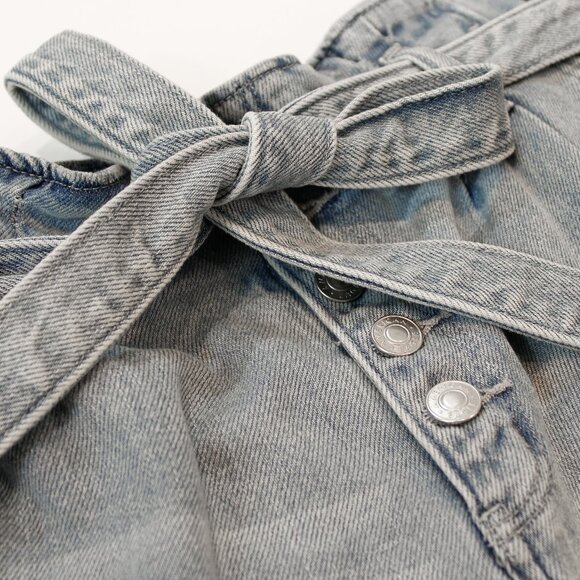 Closet Clearout! | 100% Cotton! American Eagle Paperbag Mom Denim Shorts - Picture 5 of 10